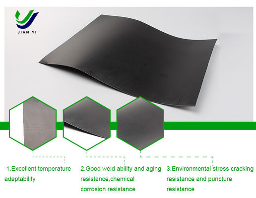 ποιότητας  Anti Seepage HDPE Smooth Geomembrane Waterproof 2mm Thickness εργοστάσιο