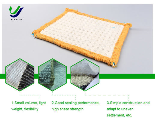 4m~6m πλάτος Bentonite Geosynthetic Clay Liner για έλεγχο διαρροής και απομόνωση