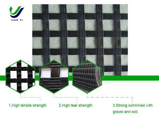 Το Geogrid Πολυεστέρας έχει εξαιρετική αντοχή στην υπεριώδη γήρανση και φθορά