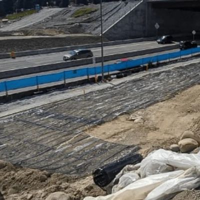 Υψηλή αντοχή στη τράβηξη και μικρή επιμήκυνση Γεωγραφικό δίκτυο από υαλοπλαστική για την ενίσχυση των οδικών διαδρόμων
