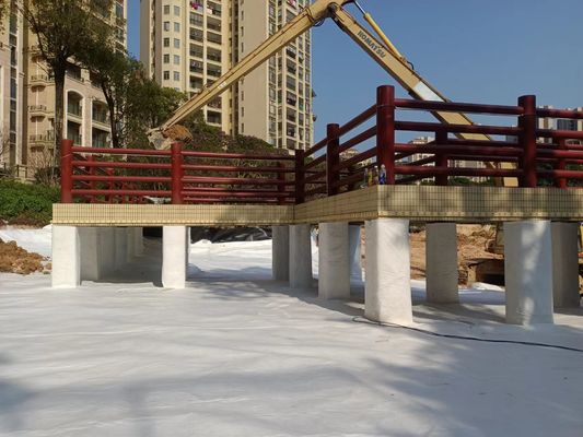 0.2~3mm πάχος Συνθετική γεωμεμβράνη για κάθετο στρώμα αντιδιαρροής της βάσης