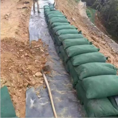 80mm x 50mm EcoBag constructed with polyester fiber polypropylene fiber provides effective sustainable erosion control and greening applications