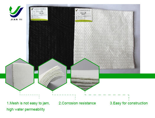 Γεωτεξτύλιο από στερεές ίνες υψηλής διαπερατότητας στο νερό με εξαιρετική αντοχή σε τρύπες και αντοχή σε υπεριώδη ακτινοβολία για έργα υποδομής